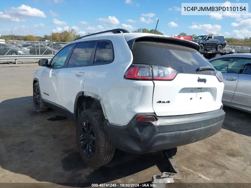 2023 Jeep Cherokee Altitude Lux 4X4 VIN: 1C4PJMMB3PD110154 Lot: 40741245