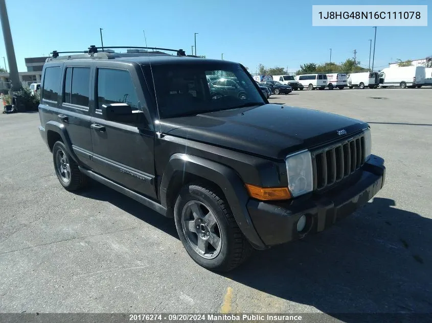 1J8HG48N16C111078 2006 Jeep Commander