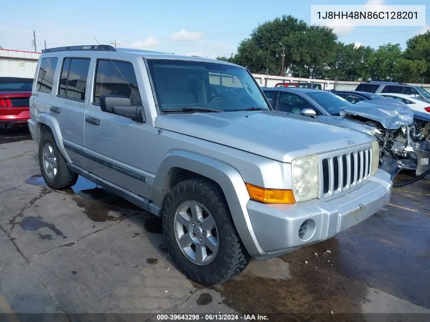 2006 Jeep Commander VIN: 1J8HH48N86C128201 Lot: 39643298