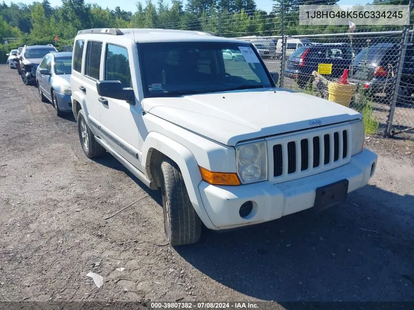 1J8HG48K56C334245 2006 Jeep Commander