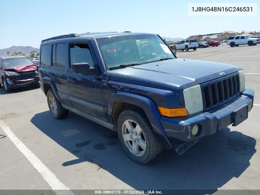 2006 Jeep Commander VIN: 1J8HG48N16C246531 Lot: 39903170