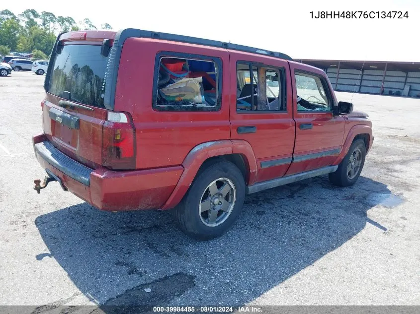 1J8HH48K76C134724 2006 Jeep Commander