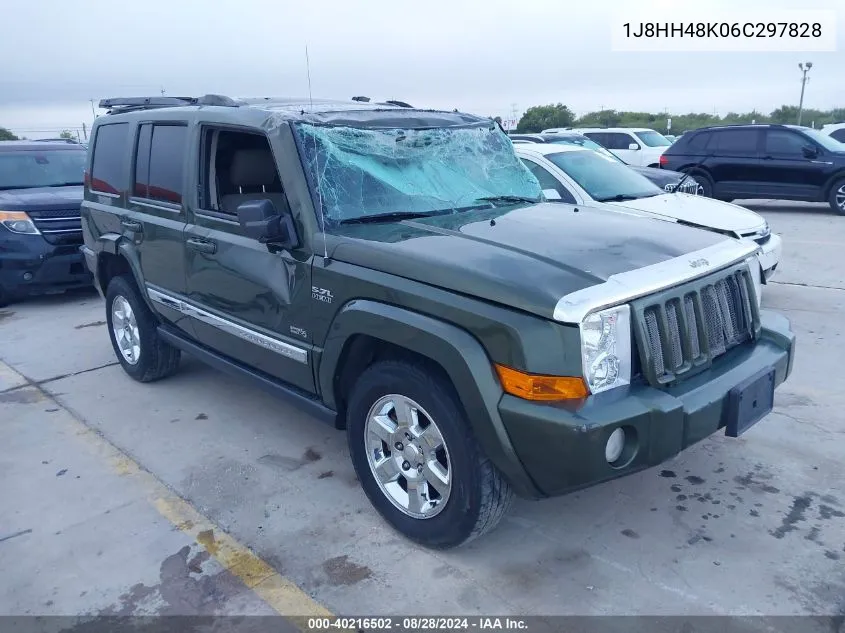 2006 Jeep Commander VIN: 1J8HH48K06C297828 Lot: 40216502