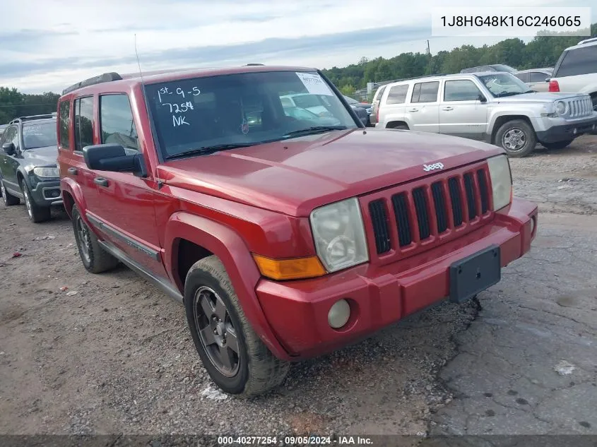 1J8HG48K16C246065 2006 Jeep Commander