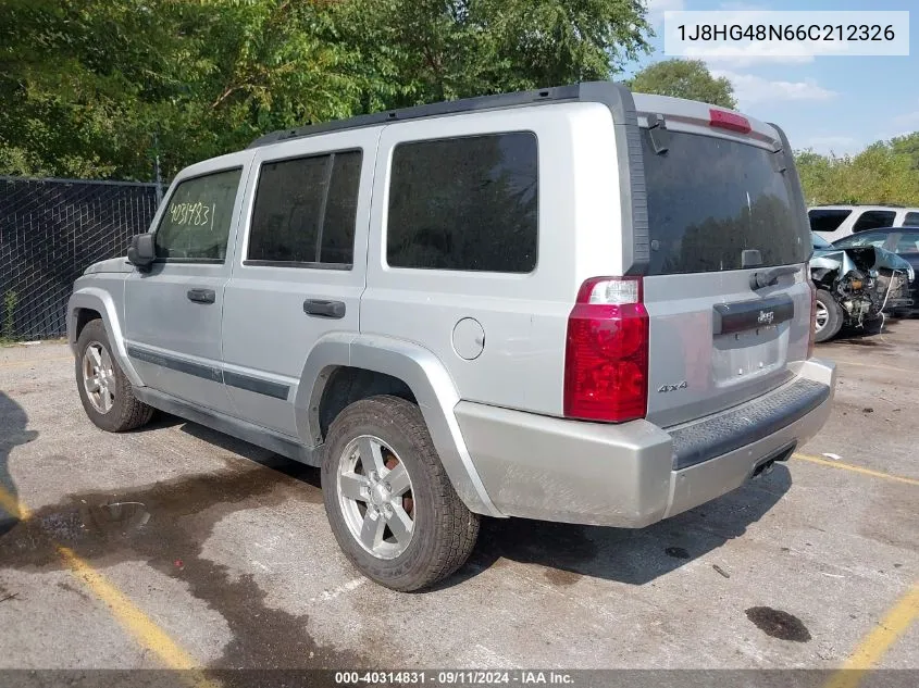 1J8HG48N66C212326 2006 Jeep Commander