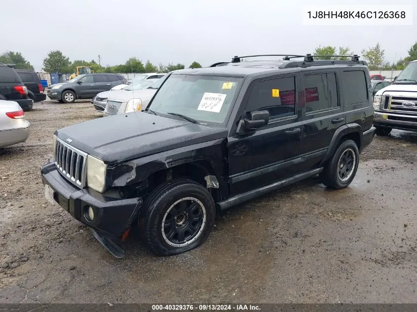 2006 Jeep Commander VIN: 1J8HH48K46C126368 Lot: 40329376