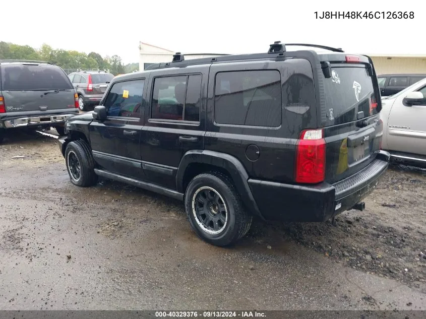 2006 Jeep Commander VIN: 1J8HH48K46C126368 Lot: 40329376