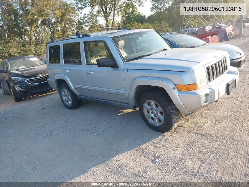 2006 Jeep Commander Limited VIN: 1J8HG58206C123816 Lot: 40361483