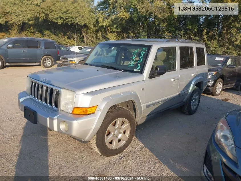 2006 Jeep Commander Limited VIN: 1J8HG58206C123816 Lot: 40361483