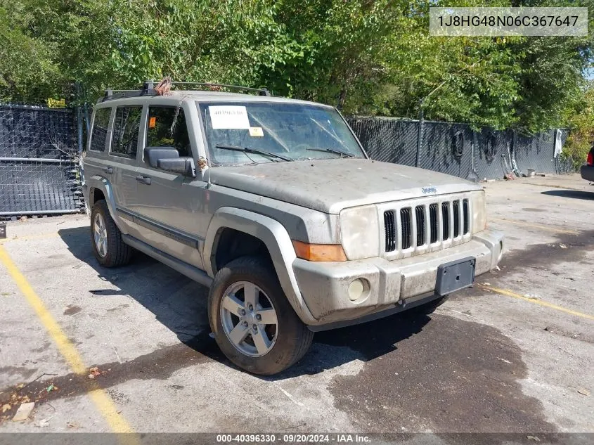 2006 Jeep Commander VIN: 1J8HG48N06C367647 Lot: 40396330