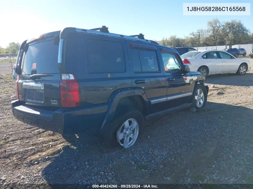 2006 Jeep Commander Limited VIN: 1J8HG58286C165568 Lot: 40424260