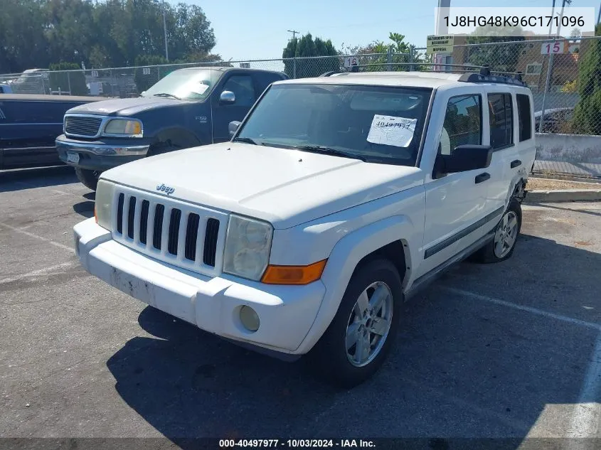 2006 Jeep Commander VIN: 1J8HG48K96C171096 Lot: 40497977