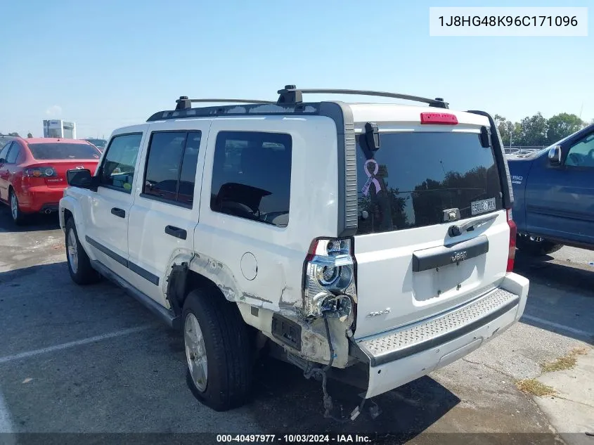 2006 Jeep Commander VIN: 1J8HG48K96C171096 Lot: 40497977