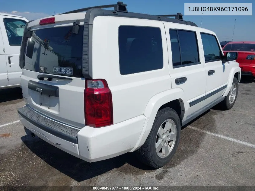 2006 Jeep Commander VIN: 1J8HG48K96C171096 Lot: 40497977