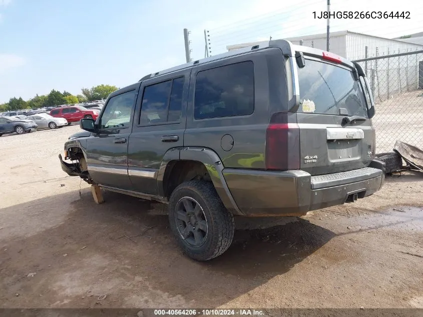 2006 Jeep Commander Limited VIN: 1J8HG58266C364442 Lot: 40564206