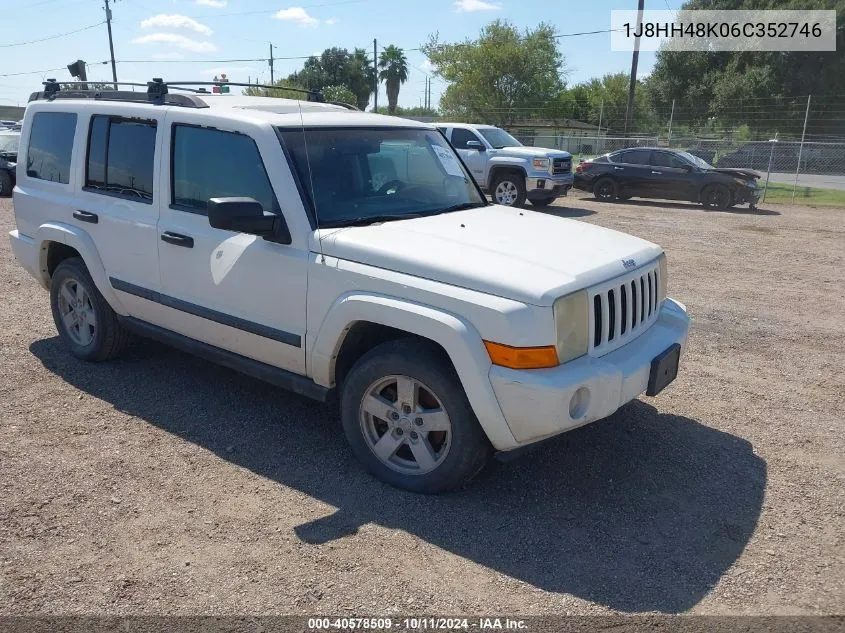 2006 Jeep Commander VIN: 1J8HH48K06C352746 Lot: 40578509