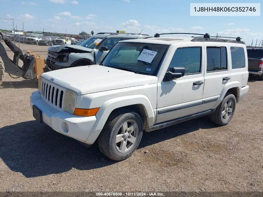 2006 Jeep Commander VIN: 1J8HH48K06C352746 Lot: 40578509