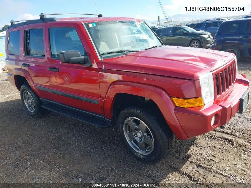 2006 Jeep Commander VIN: 1J8HG48N06C155704 Lot: 40601151