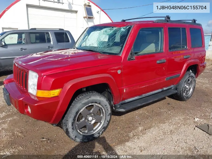 2006 Jeep Commander VIN: 1J8HG48N06C155704 Lot: 40601151