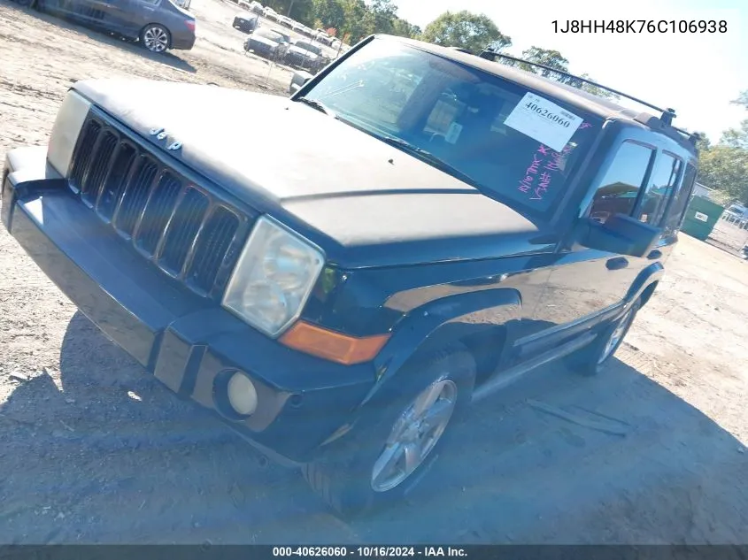 2006 Jeep Commander VIN: 1J8HH48K76C106938 Lot: 40626060