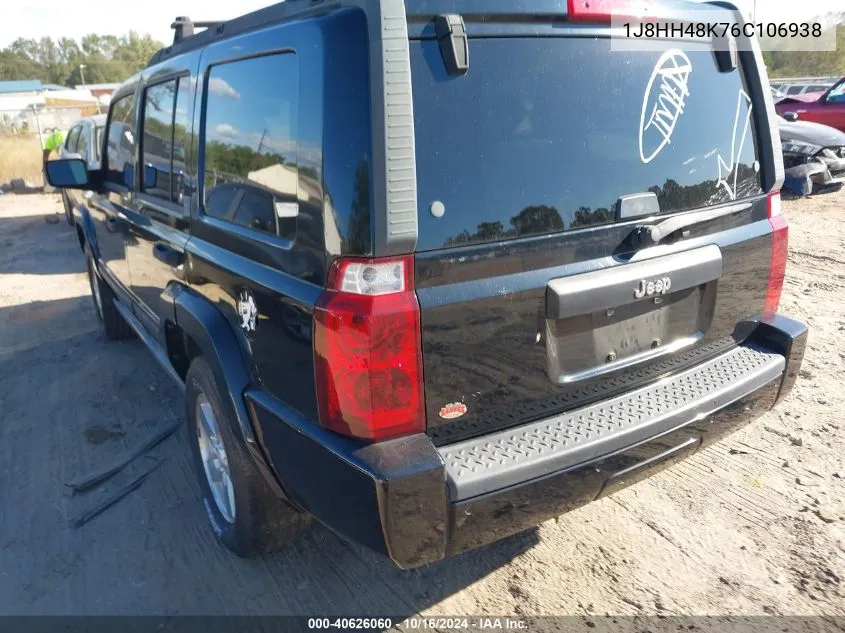 2006 Jeep Commander VIN: 1J8HH48K76C106938 Lot: 40626060