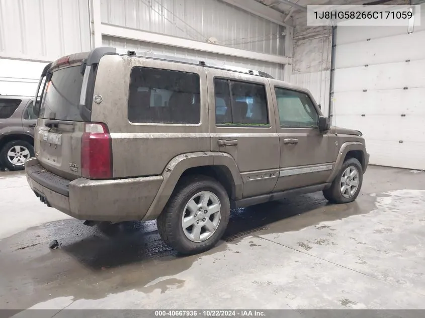 2006 Jeep Commander Limited VIN: 1J8HG58266C171059 Lot: 40667936