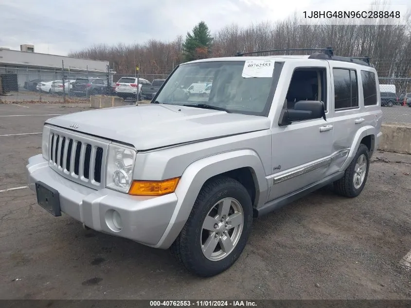 2006 Jeep Commander VIN: 1J8HG48N96C288848 Lot: 40762553