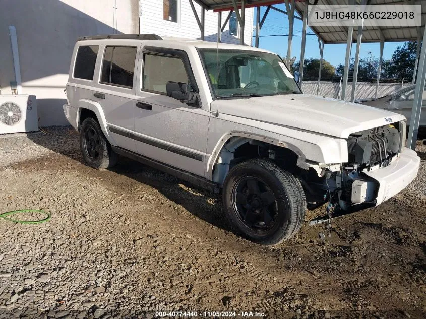 2006 Jeep Commander VIN: 1J8HG48K66C229018 Lot: 40774440