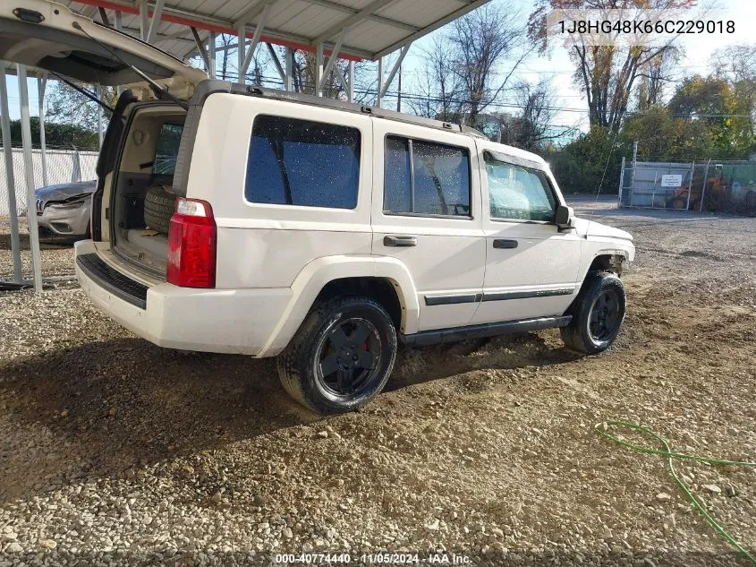 2006 Jeep Commander VIN: 1J8HG48K66C229018 Lot: 40774440