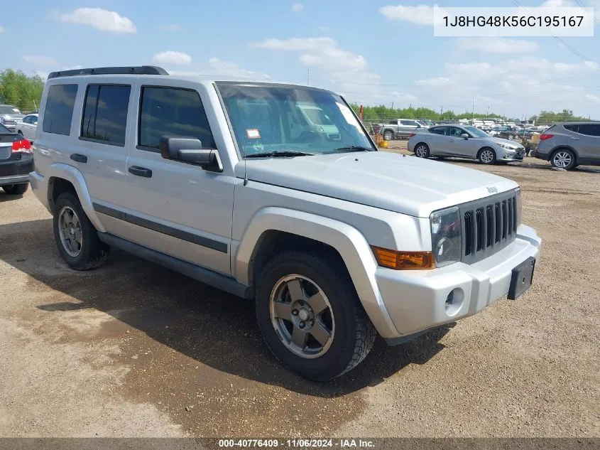 2006 Jeep Commander VIN: 1J8HG48K56C195167 Lot: 40776409