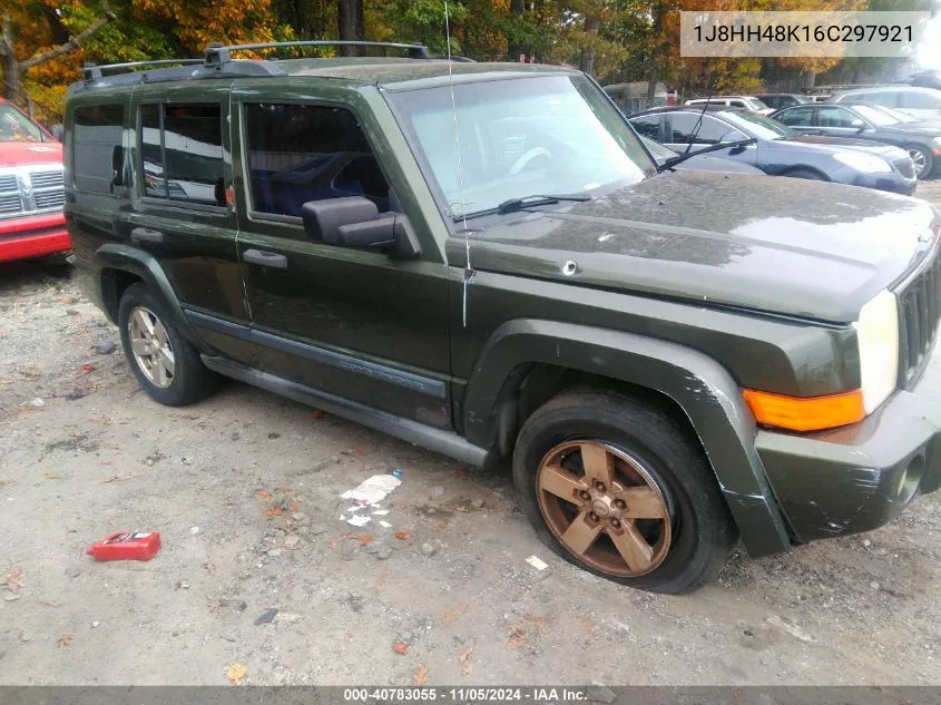 2006 Jeep Commander VIN: 1J8HH48K16C297921 Lot: 40783055