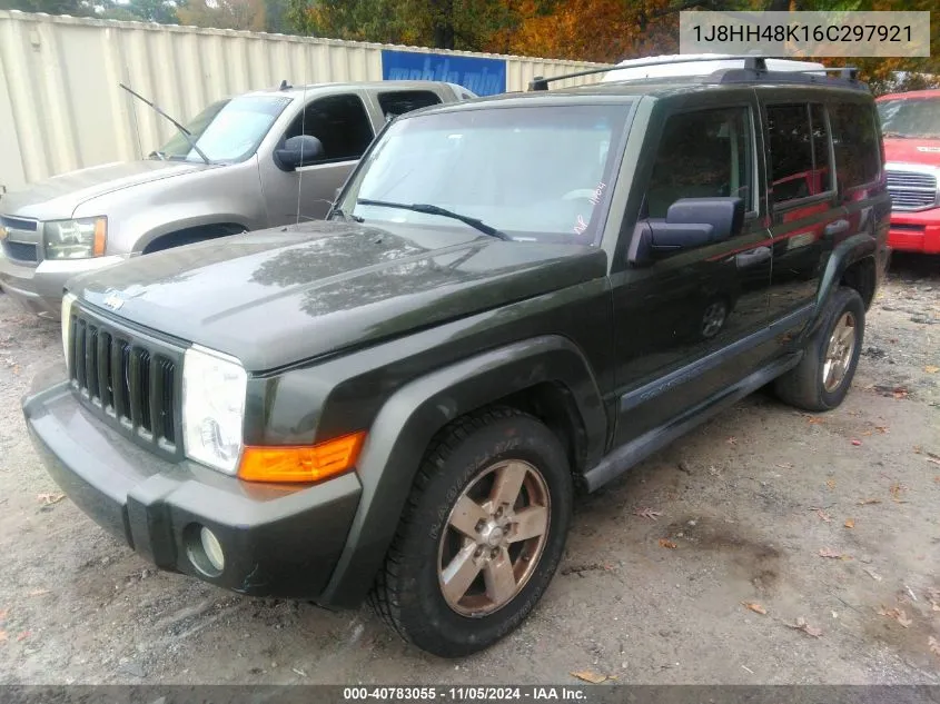 2006 Jeep Commander VIN: 1J8HH48K16C297921 Lot: 40783055