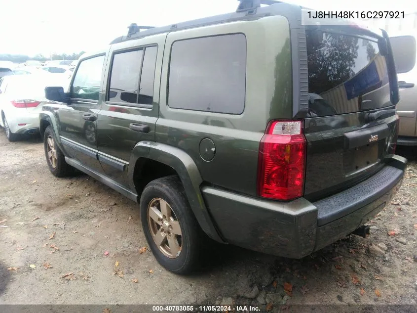 2006 Jeep Commander VIN: 1J8HH48K16C297921 Lot: 40783055