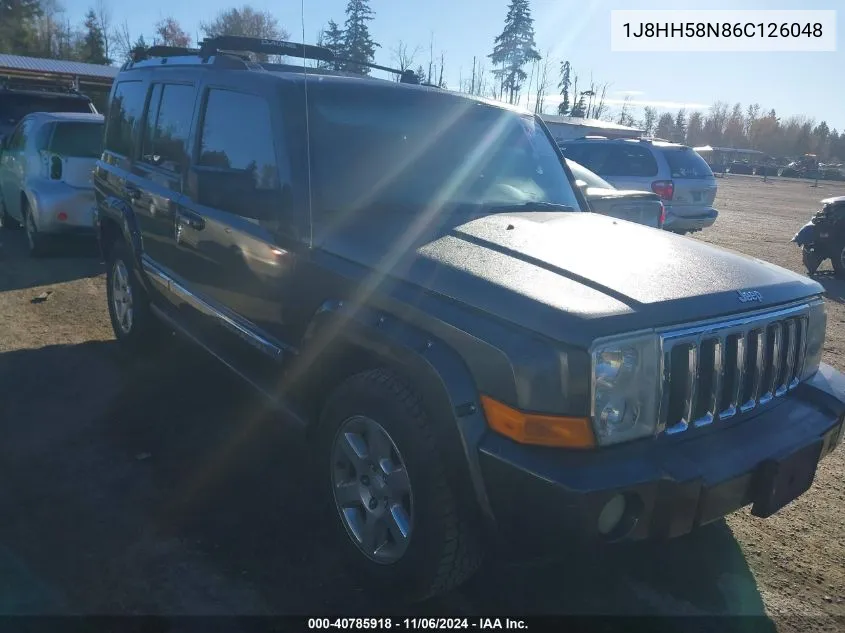 2006 Jeep Commander Limited VIN: 1J8HH58N86C126048 Lot: 40785918