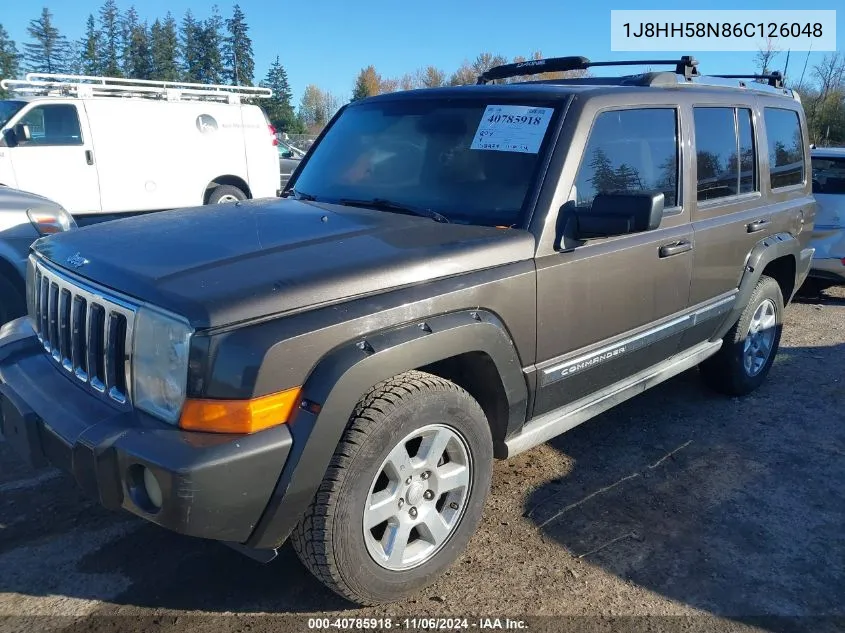 2006 Jeep Commander Limited VIN: 1J8HH58N86C126048 Lot: 40785918