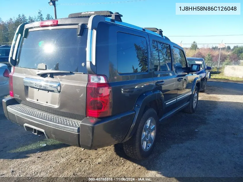 2006 Jeep Commander Limited VIN: 1J8HH58N86C126048 Lot: 40785918