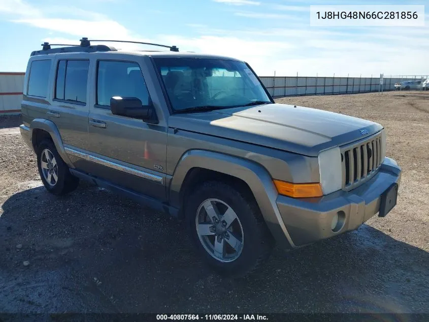 2006 Jeep Commander VIN: 1J8HG48N66C281856 Lot: 40807564