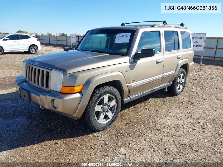 2006 Jeep Commander VIN: 1J8HG48N66C281856 Lot: 40807564