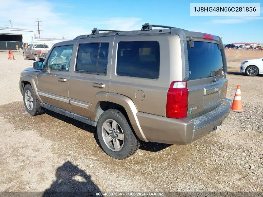 2006 Jeep Commander VIN: 1J8HG48N66C281856 Lot: 40807564