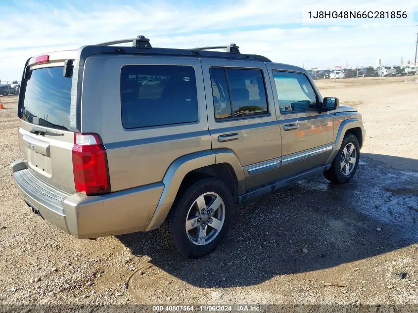 2006 Jeep Commander VIN: 1J8HG48N66C281856 Lot: 40807564