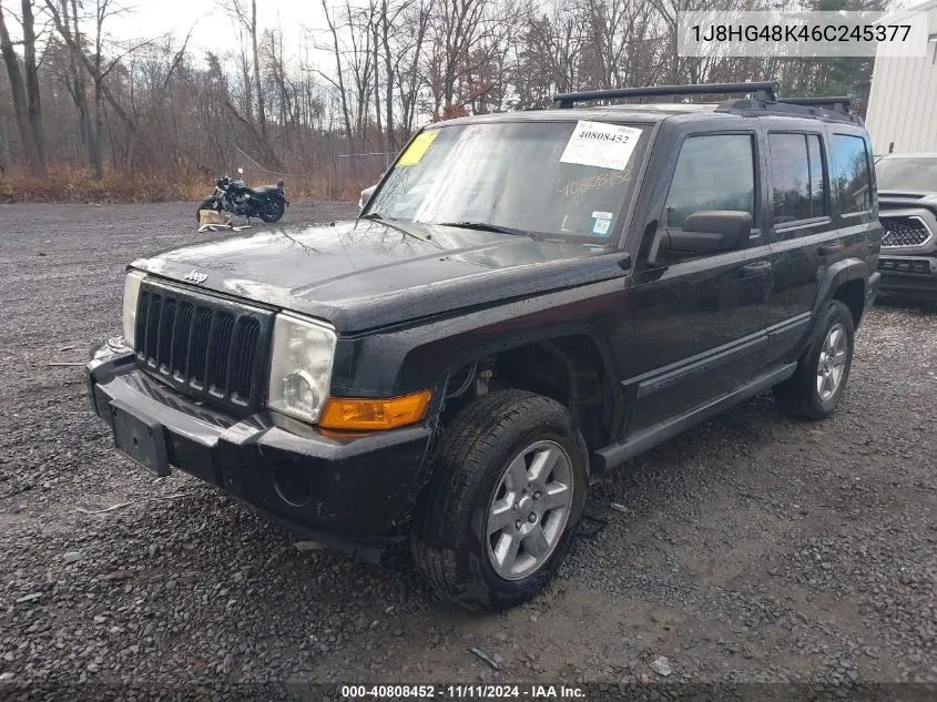 2006 Jeep Commander VIN: 1J8HG48K46C245377 Lot: 40808452