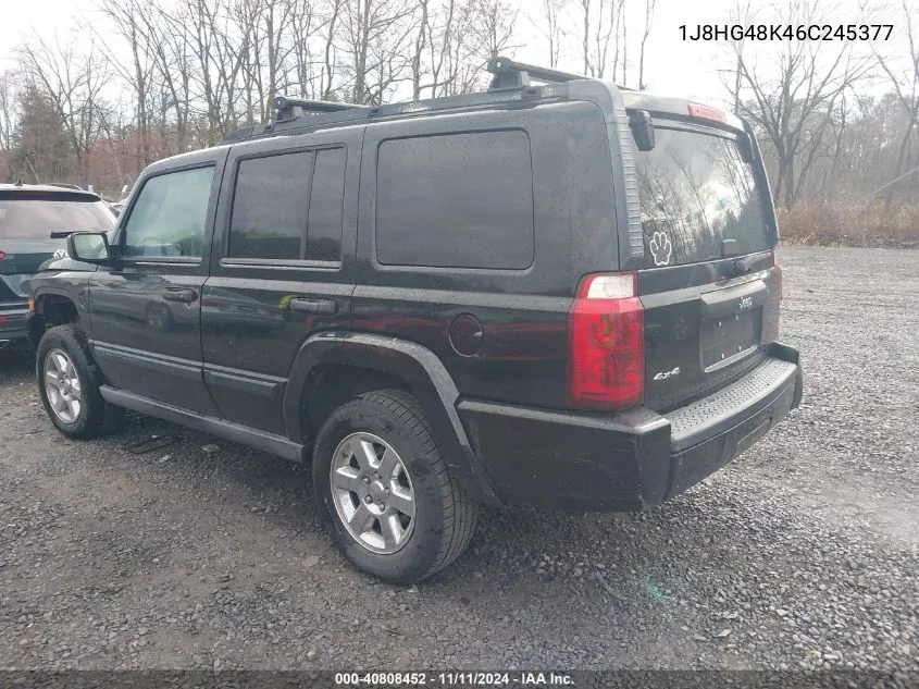 2006 Jeep Commander VIN: 1J8HG48K46C245377 Lot: 40808452