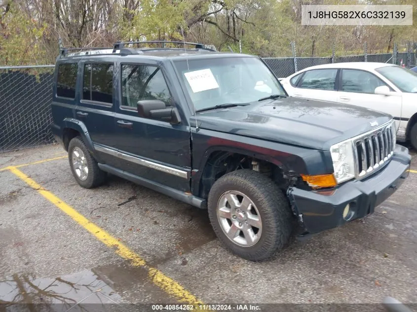 2006 Jeep Commander Limited VIN: 1J8HG582X6C332139 Lot: 40854252