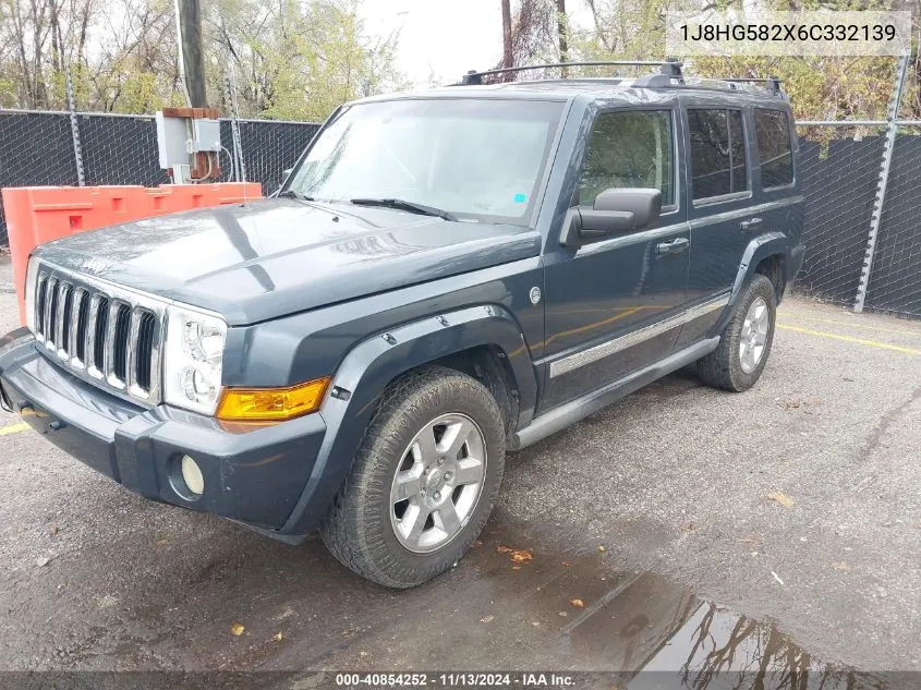 2006 Jeep Commander Limited VIN: 1J8HG582X6C332139 Lot: 40854252