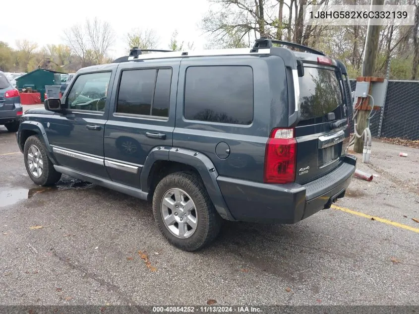 2006 Jeep Commander Limited VIN: 1J8HG582X6C332139 Lot: 40854252