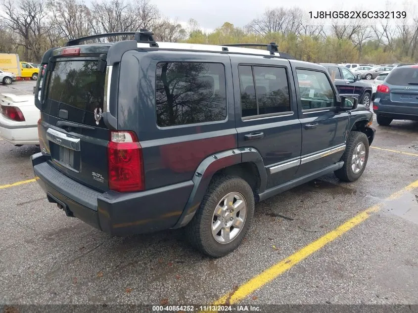 2006 Jeep Commander Limited VIN: 1J8HG582X6C332139 Lot: 40854252