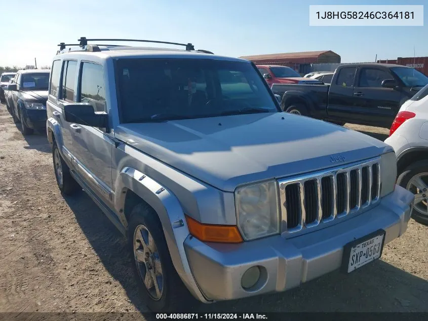 2006 Jeep Commander Limited VIN: 1J8HG58246C364181 Lot: 40886871