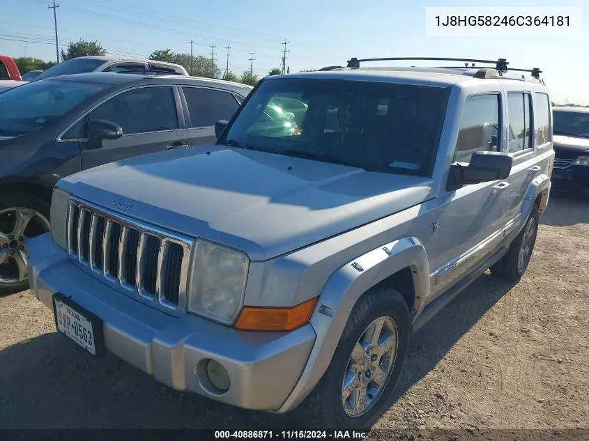 2006 Jeep Commander Limited VIN: 1J8HG58246C364181 Lot: 40886871