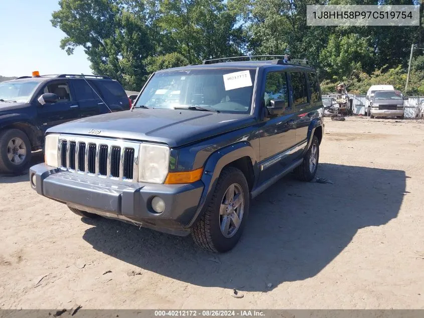 2007 Jeep Commander Limited VIN: 1J8HH58P97C519754 Lot: 40212172