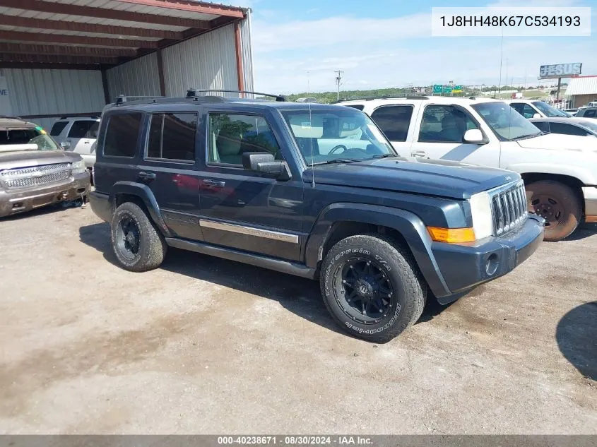 1J8HH48K67C534193 2007 Jeep Commander Sport